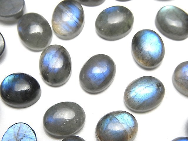 Cabochon, Labradorite, Oval Gemstone Beads