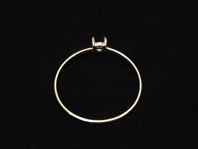 [Video][Japan][K10 Yellow Gold]Ring Frame (Prong Setting)Round Cabochon 3mm 1pc