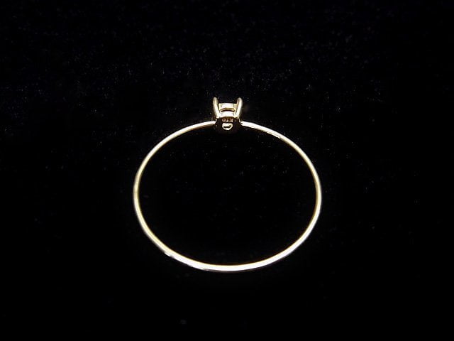 [Video][Japan][K10 Yellow Gold]Ring Frame (Prong Setting) Round Faceted 3mm 1pc