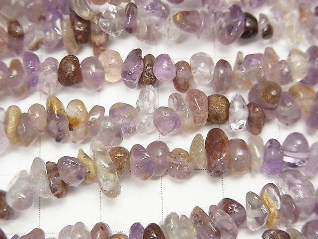 Cacoxenite in Amethyst AA++ Chips (Small Nugget ) 1strand beads (aprx.31inch/78cm)