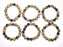Golden! Phoenix (Four Divine Beasts) Carved! Onyx Round 12mm half or 1strand Bracelet
