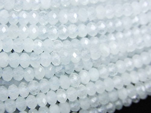 Aquamarine, Roundel Gemstone Beads