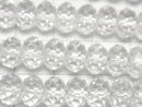 [Video]High Quality! Crystal AAA- Faceted Button Rondelle 8x8x5mm half or 1strand beads (aprx.15inch/37cm)
