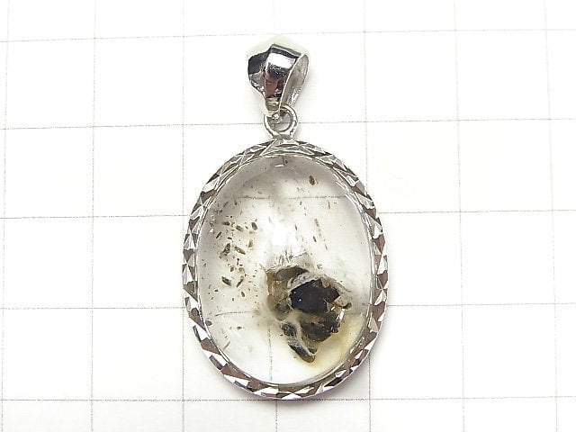 [Video] [One of a kind] Pyrite in Quartz Pendant Silver925 NO.4