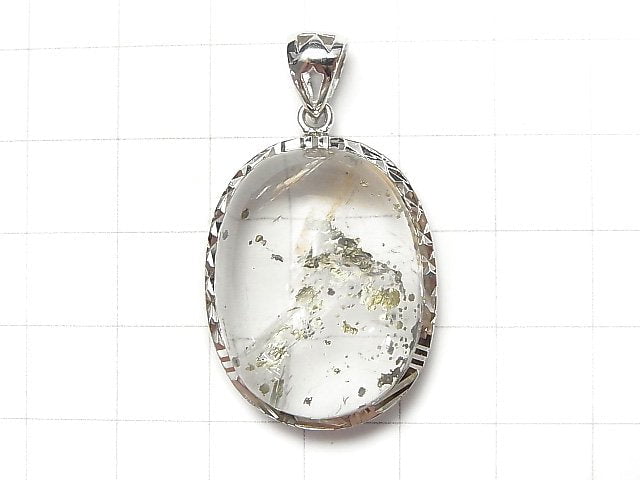 [Video] [One of a kind] Pyrite in Quartz Pendant Silver925 NO.18