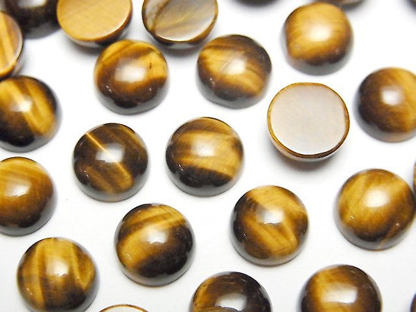 Cabochon, Tiger's Eye Gemstone Beads