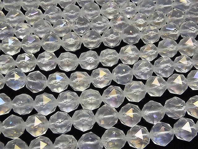 [Video] High Quality! Aqua Crystal AAA Star Faceted Round 12mm half or 1strand beads (aprx.15inch / 37cm)