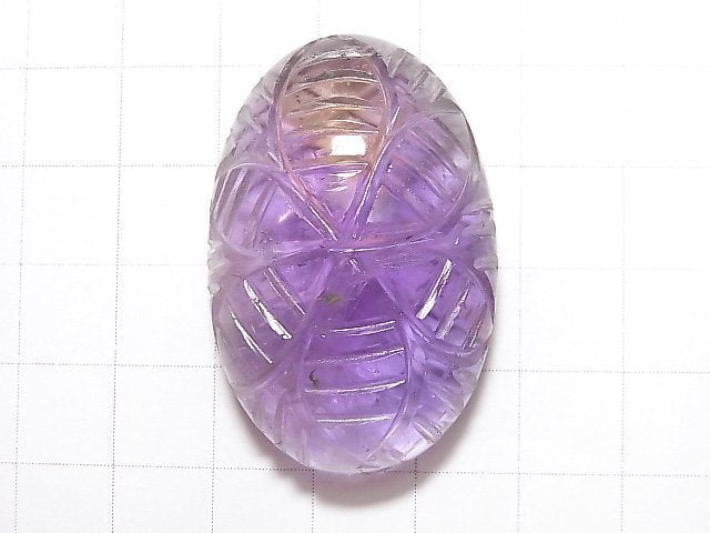 [Video] [One of a kind] High Quality Ametrine AAA- Carved Cabochon 1pc NO.115