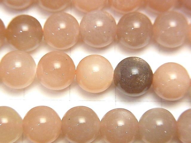 [Video] Multicolor Moonstone AA++ Round 8mm half or 1-strand beads (approx. 15 inches/37 cm)