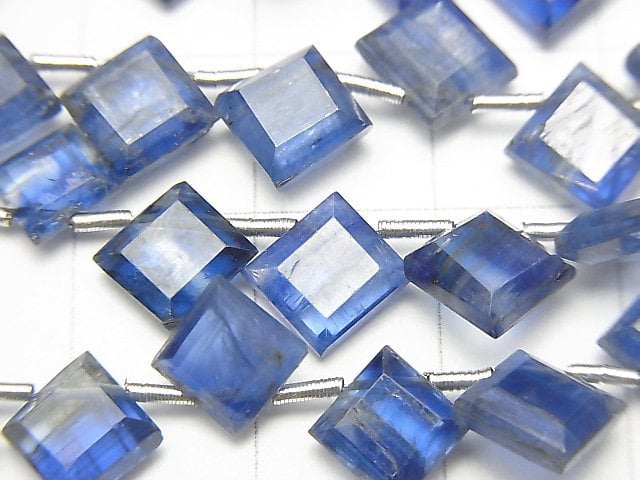 [Video]High Quality Kyanite AA++ Diamond Shape [Medium color] half or 1strand beads (aprx.9inch/22cm)