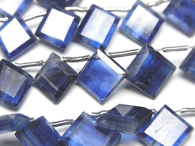 [Video] Kyanite AA++ Diamond Shape [Dark Color] Half or 1-strand beads (approx. 9 inches/22 cm)