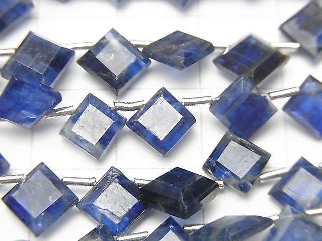 [Video]High Quality Kyanite AA++ Diamond Shape [Dark color] half or 1strand beads (aprx.9inch/22cm)