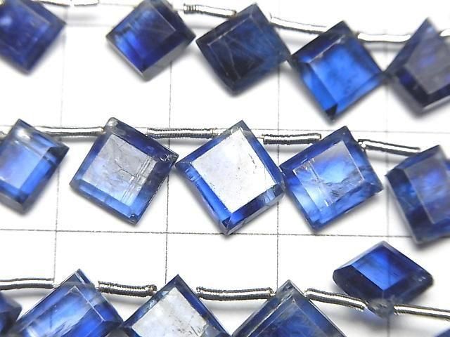 [Video] Kyanite AA++ Diamond Shape [Dark Color] Half or 1-strand beads (approx. 9 inches/22 cm)