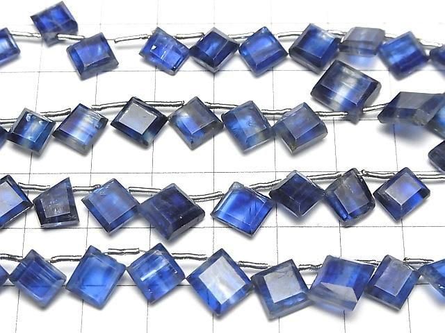 [Video] Kyanite AA++ Diamond Shape [Dark Color] Half or 1-strand beads (approx. 9 inches/22 cm)