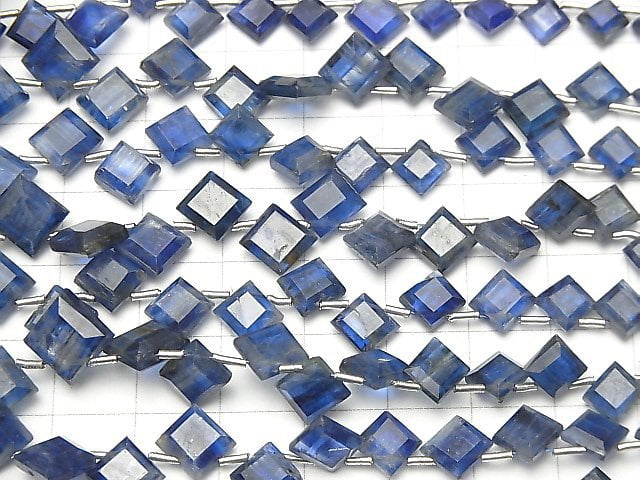 [Video]High Quality Kyanite AA++ Diamond Shape [Dark color] half or 1strand beads (aprx.9inch/22cm)