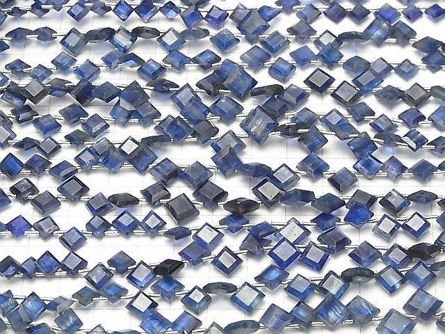 [Video]High Quality Kyanite AA++ Diamond Shape [Dark color] half or 1strand beads (aprx.9inch/22cm)