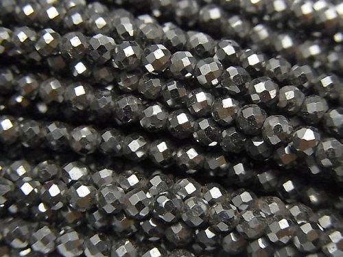 [Video]High Quality! 2pcs $6.79! Magnetic! Hematite Faceted Round 3mm 1strand beads (aprx.15inch/36cm)