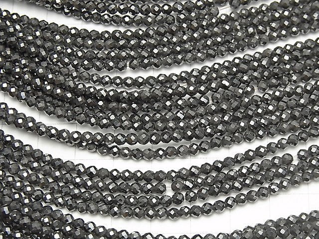 [Video]High Quality! 2pcs $6.79! Magnetic! Hematite Faceted Round 3mm 1strand beads (aprx.15inch/36cm)
