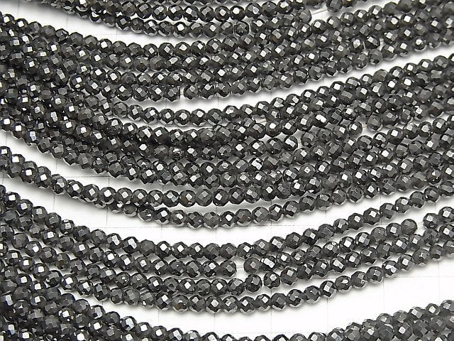 [Video] High Quality! 2pcs $6.79! Magnetic! Hematite Faceted Round 3mm 1strand beads (aprx.15inch / 38cm)