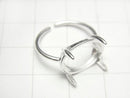 [Video] Silver 925 Ring Frame (Prong Setting) Horizontal Oval 14x10mm No Coating Free Size 1pc