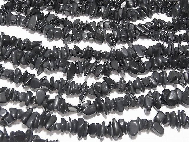 [Video] Shungite AAA Chips (Small Nugget) 1-strand beads (approx. 30 inches/76 cm)