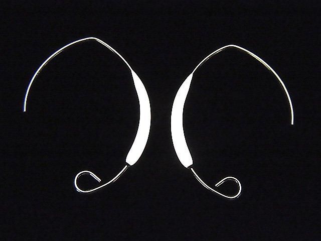 Silver925  Marquise Earwire 26x18mm 1pair