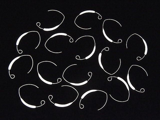 Silver925  Marquise Earwire 26x18mm 1pair