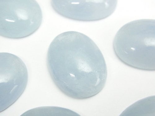 Aquamarine, Cabochon Gemstone Beads