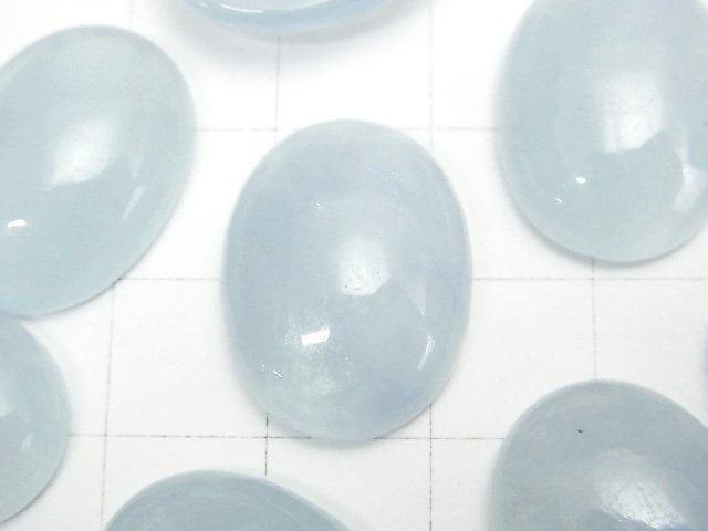 [Video] Namibia Aquamarine AAA- Oval Cabochon 20x15mm 1pc