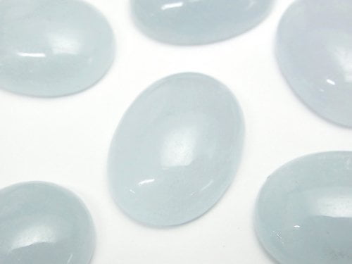 Aquamarine, Cabochon Gemstone Beads