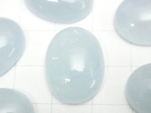 [Video] Namibia Aquamarine AA++ Oval Cabochon 20x15mm 1pc