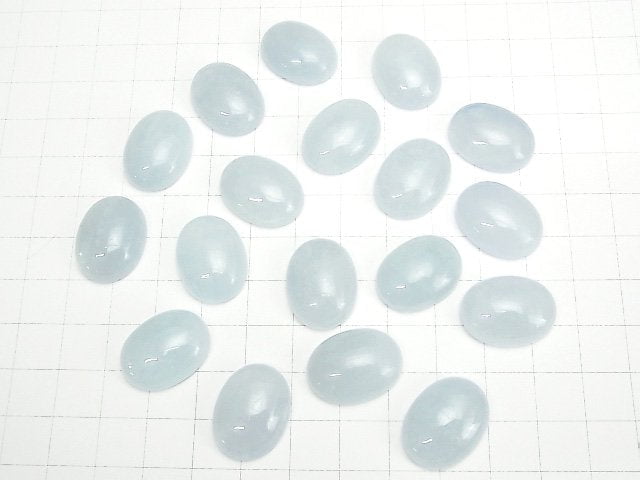 [Video] Namibia Aquamarine AA++ Oval Cabochon 20x15mm 1pc