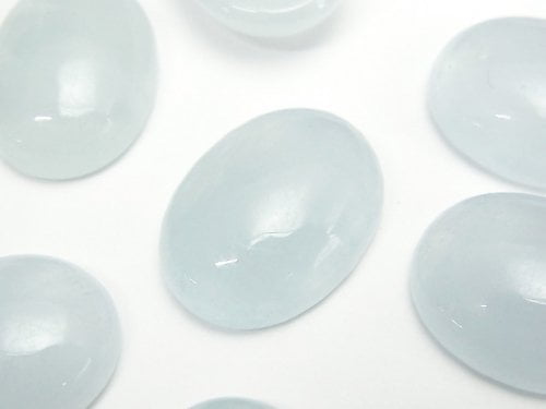 Aquamarine, Cabochon Gemstone Beads