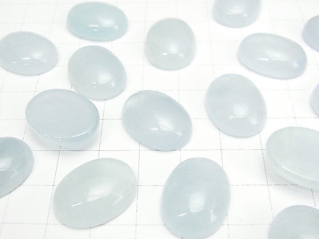 [Video] Namibia Aquamarine AA+ Oval Cabochon 20x15mm 1pc