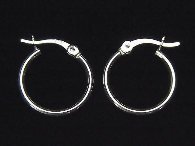 New sizes available! Silver925 hoop earrings [10mm] [15mm] [20mm] [25mm] 1pair