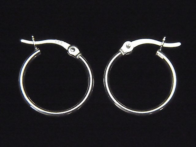 New sizes available! Silver925 hoop earrings [10mm] [15mm] [20mm] [25mm] 1pair