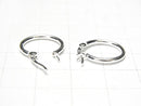 Silver925 Hoop Earrings [10mm] [15mm] [20mm] [25mm] 1 pair