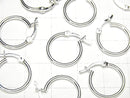 Silver925 Hoop Earrings [10mm] [15mm] [20mm] [25mm] 1 pair