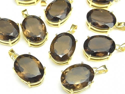 Accessories, Oval, Pendant, Smoky Quartz Gemstone Beads