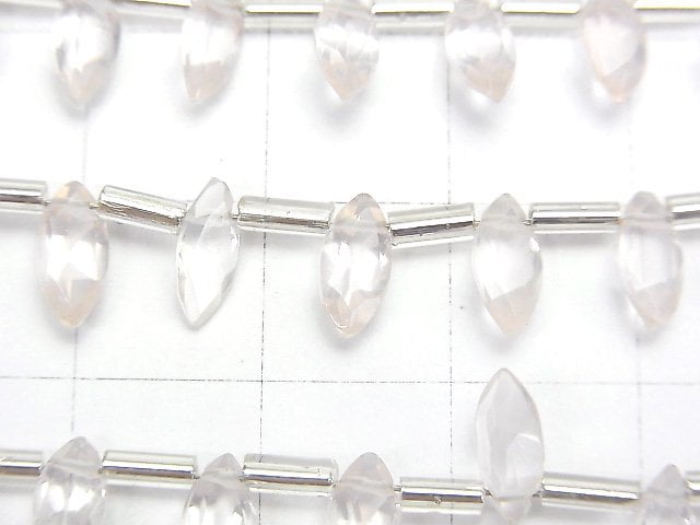 [Video] High Quality Rose Quartz AAA- Marquise Faceted 8x4mm 1strand (18pcs)