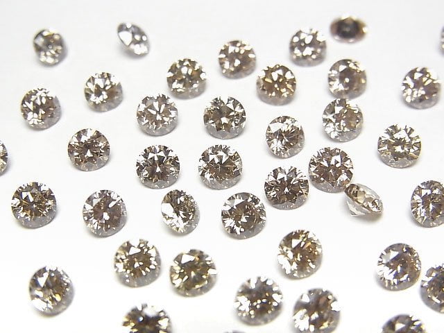 [Video] Brown Diamond Round Faceted 4x4mm 1pc