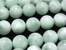 [Video] Green Angelite AAA Round 10mm 1strand beads (aprx.15inch/37cm)