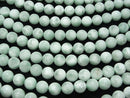 [Video] Green Angelite AAA Round 10mm 1strand beads (aprx.15inch/37cm)