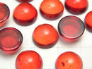 [Video] Red Color Amber Round Cabochon 12x12mm 2pcs