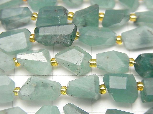 [Video] Grandidierite AA+ Faceted Nugget 1strand beads (aprx.7inch / 18cm)