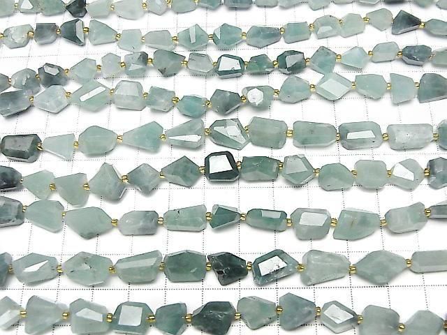 [Video] Grandidierite AA+ Faceted Nugget 1-strand beads (approx. 7 inches/18 cm)