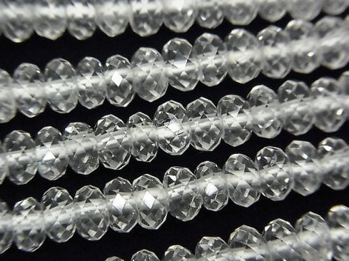 [Video]High Quality! Crystal AAA- Faceted Button Roundel 6x6x3.5mm half or 1strand beads (aprx.15inch/38cm)