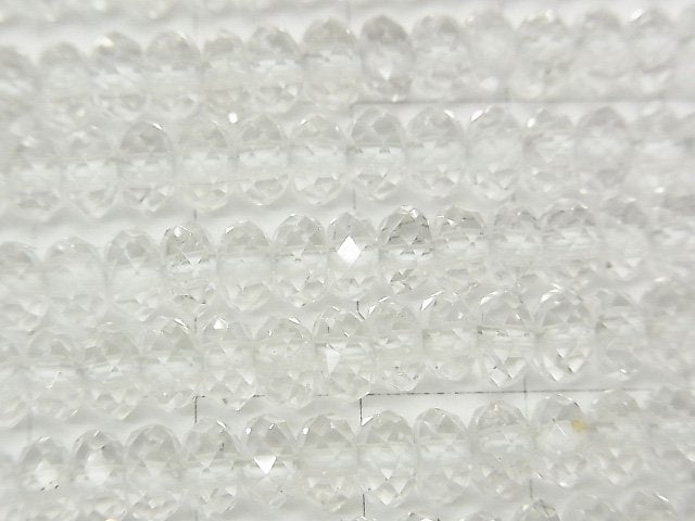 [Video]High Quality! Crystal AAA- Faceted Button Roundel 6x6x3.5mm half or 1strand beads (aprx.15inch/38cm)