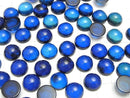 [Video] Blue color Amber Round Cabochon 12x12mm 2pcs