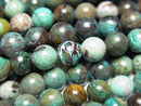 [Video]Chrysocolla AA Round 6.5mm 1strand beads (aprx.15inch/37cm)